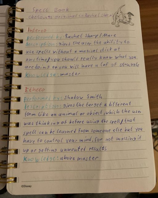 ~Spell book in development~ lmao