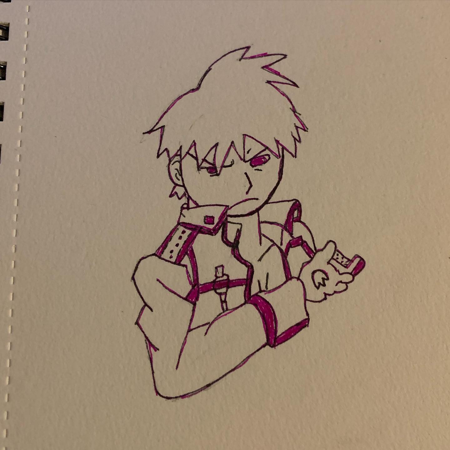 First time drawing Roy Mustang from FMA.. also my favorite character from the three live action movies lmao I already wrote that I felt really bad for him at the end and wanted to hug him, because he lost his sight to a forced human transmutation qwq